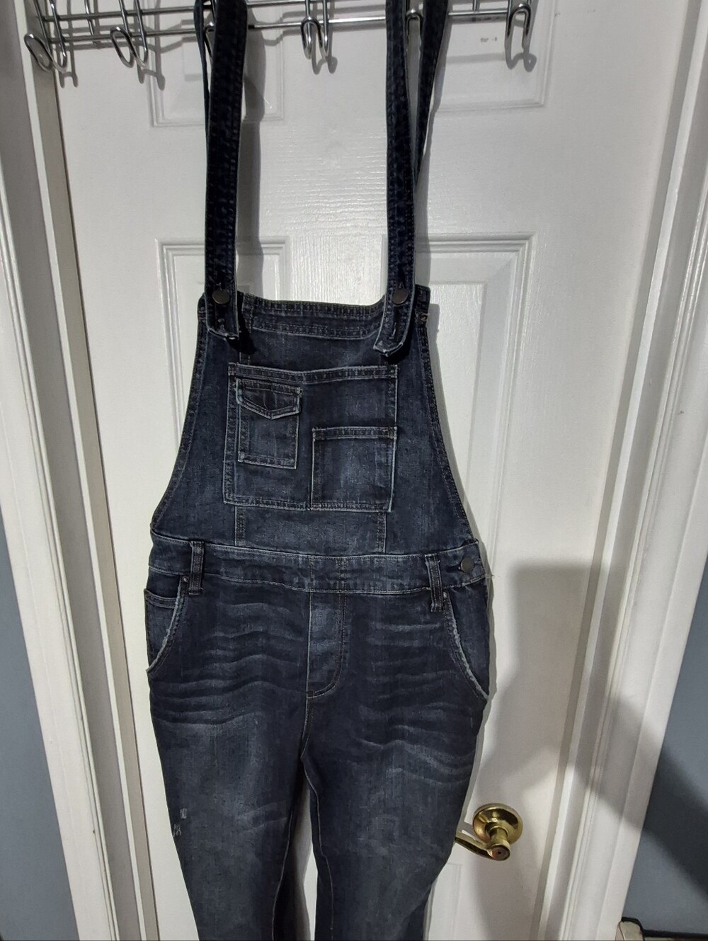 Free People Denim Overalls